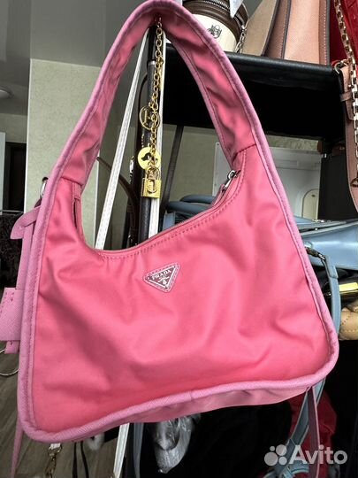 Сумка prada розовая