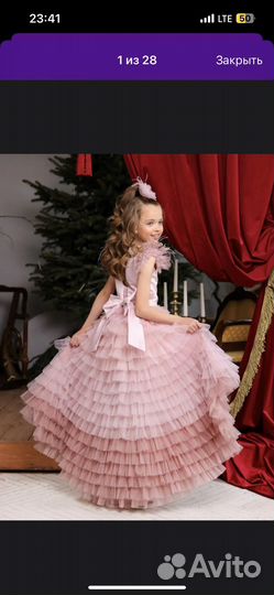 Платье для девочки на выпускной 134