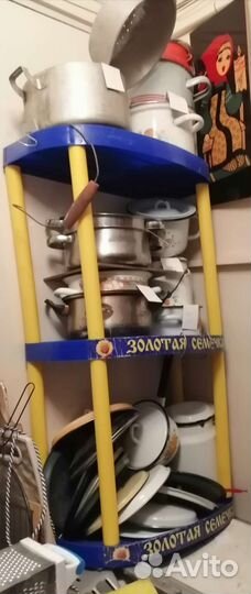 Кастрюли, сковородки, эмалированные крышки, поворе