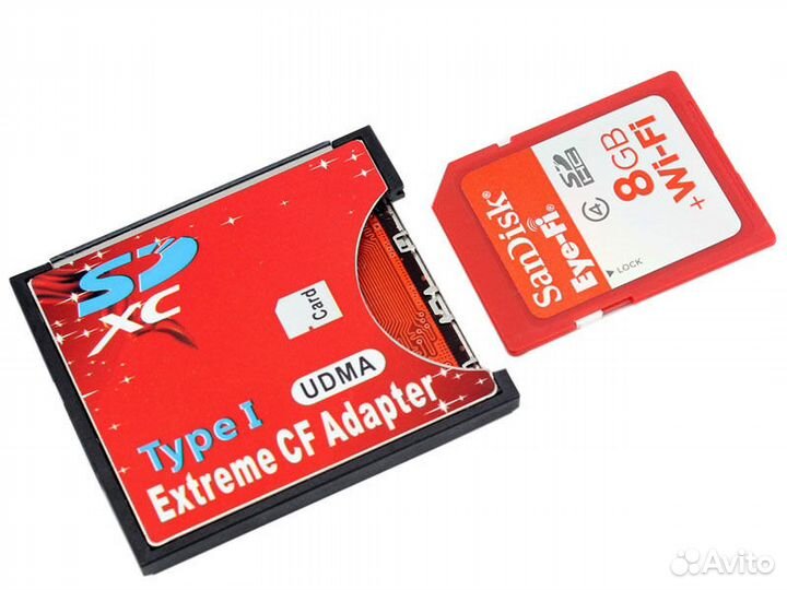 Адаптер с SD на CF Compact Flash карту памяти