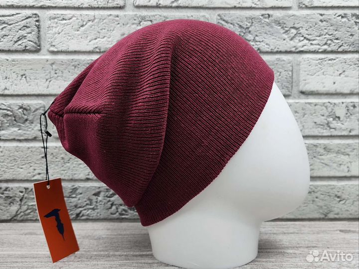 Шапка колпак Trussardi бордовая