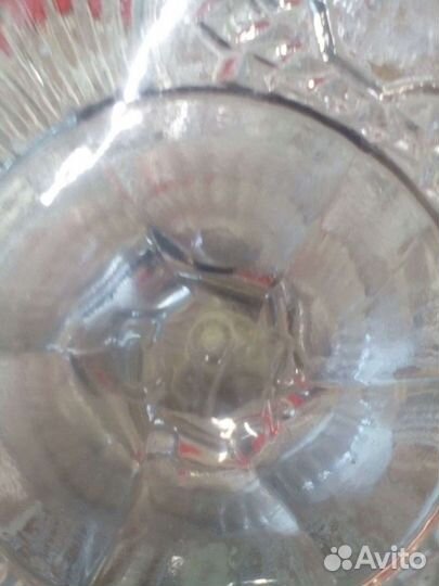 Антиквариат.Мальцов.Ажурная фруктовница на ножке