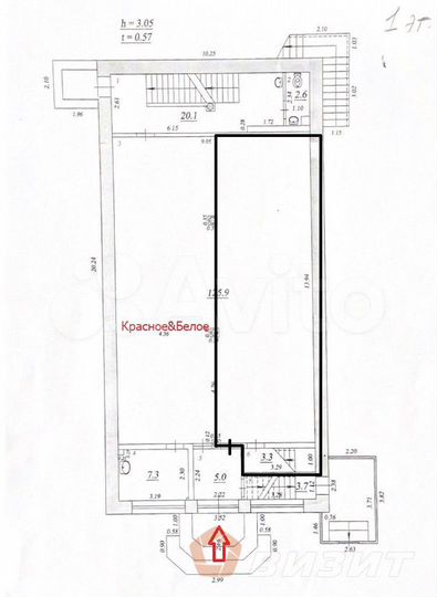 Торговое помещение общим входом с 