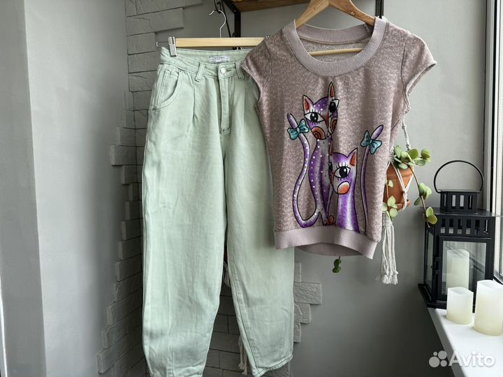 Джинсы mom в стиле Zara для девочки 152 164