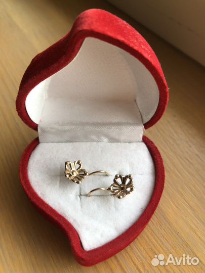 Серьги серебро 925 пр СССР