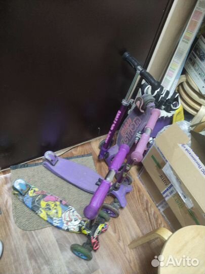 Самокат детский трехколесный бу
