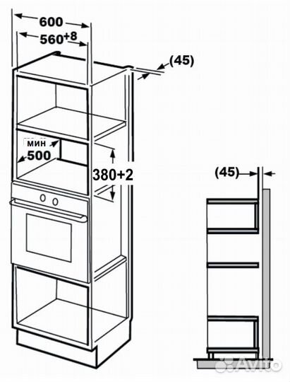 Встраиваемая микроволновая печь Kuppersberg HMW 62