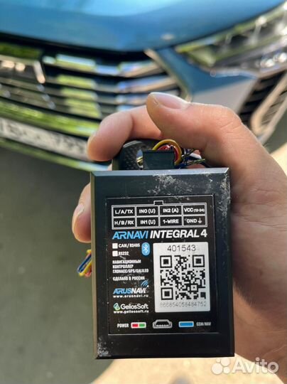 Монтаж GPS - глонасс трекер с выездом+блок. дв-ля