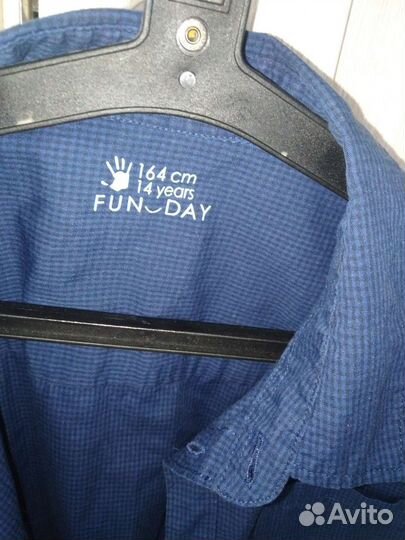 Синяя рубашка для мальчика