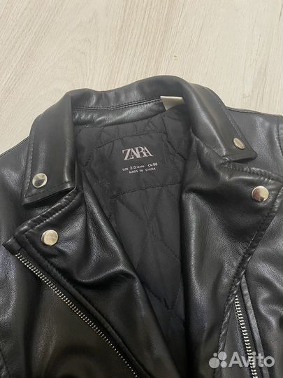 Кожаная куртка Zara 98