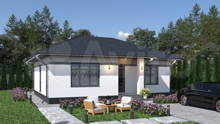 Коттедж 100 м² на участке 6 сот.