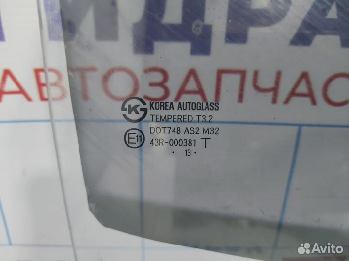 Стекло двери задней правой Hyundai Solaris 83421-1