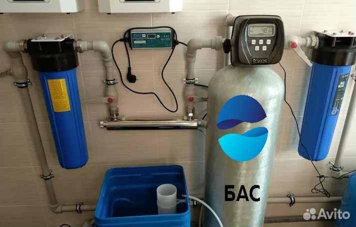 Очистка воды из скважины для коттеджа умягчения