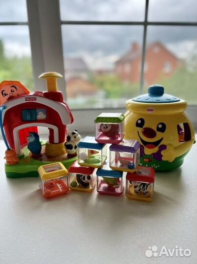 Детские развиващие игрушки fisher price и др