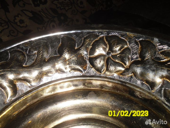 Ваза латунь.Ваза золото