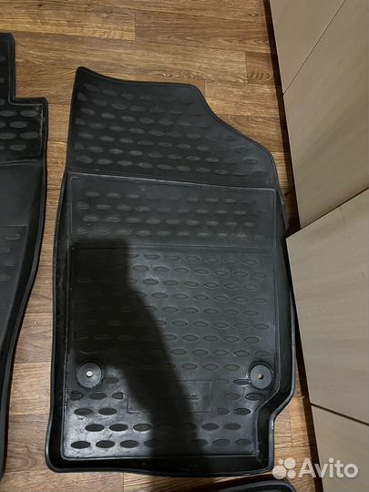 Коврики резиновые зимние wv polo поло седан