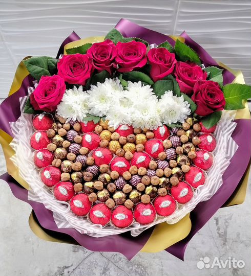 Съедобные букеты из конфет