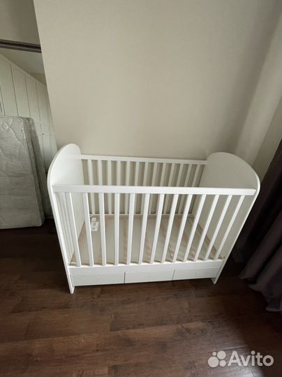 Кроватка детская IKEA Гунат