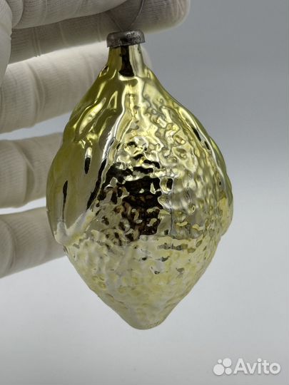 Елочные игрушки СССР лимон (789)