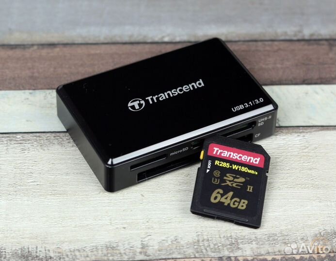 Картридер Transcend USB3.1 (TS-RDF8K2) Black