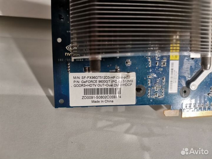 Видеокарта Nvidia GeForce 9600GT