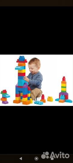 Конструктор Mega bloks 70+ деталей
