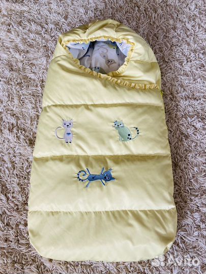 Конверт в коляску пух