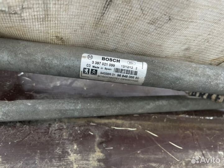 Трапеция стеклоочистителей Peugeot 308 1.6 2009