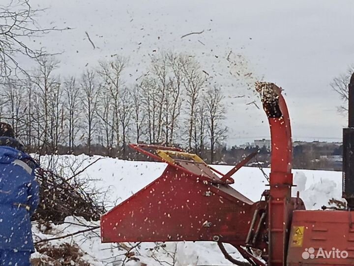 Дробилка. Измельчитель веток, деревьев. Аренда