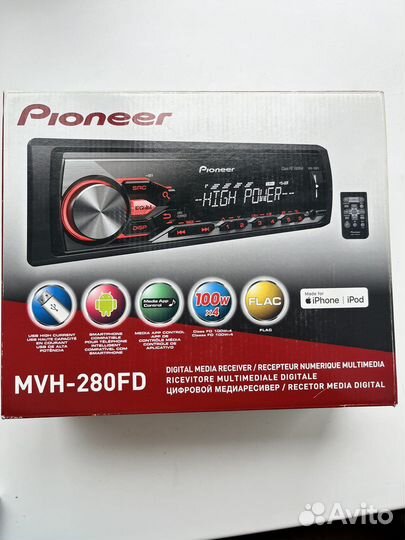 Магнитолла pioner MVH-280FD