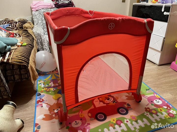 Детская кроватка манеж складная