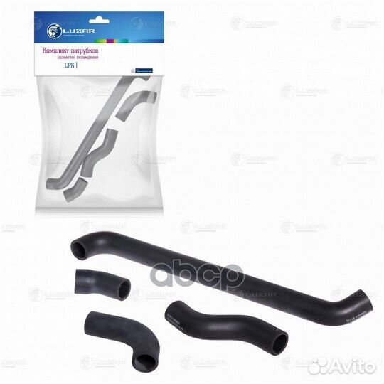 Патрубок радиатора VAZ 21213 (к-т 4 шт.) luzar L