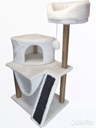 Домик для кошки с когтеточкой б/у