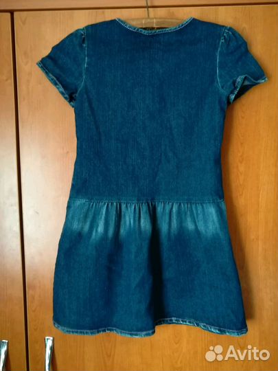 Джинсовое платье для девочки новое