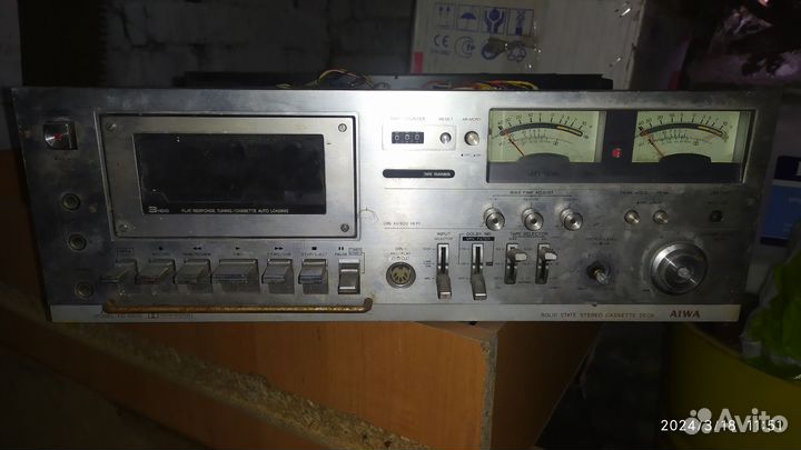 Винтажная касетная дека aiwa AD-6800