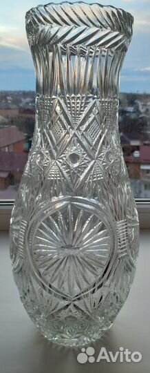 Ваза хрустальная напольная