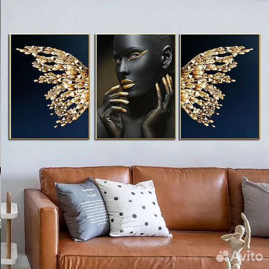 Модульная картина маслом на холсте девушка