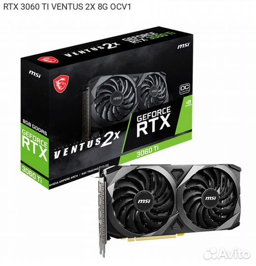 Видеокарта MSI nVidia GeForce RTX 3060 Ti Ventus 2