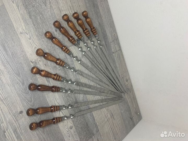 Шампура для люля из нерж с дер.ручкой 18*700мм