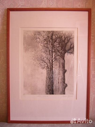 Графика (офорт-акватинта) Италия Лорин Кроссман