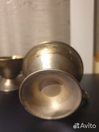 Мельхиоровые кофейные чашки