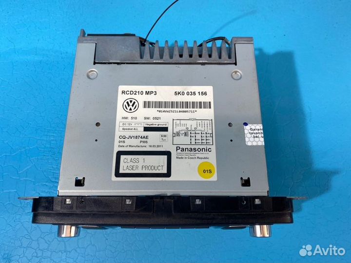 Штатная магнитола Volkswagen Golf 6 MK6 5K1 cgga