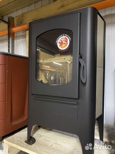 Печь-камин бавария угловая с плитой