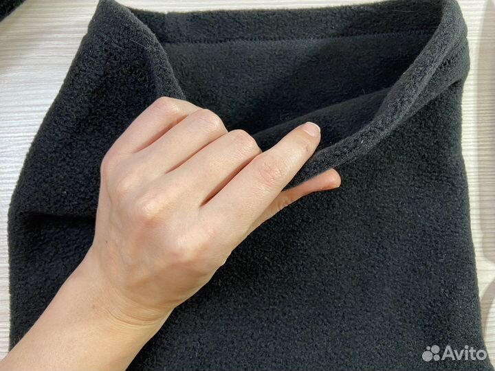 Снуд (зимний флисовый черный)