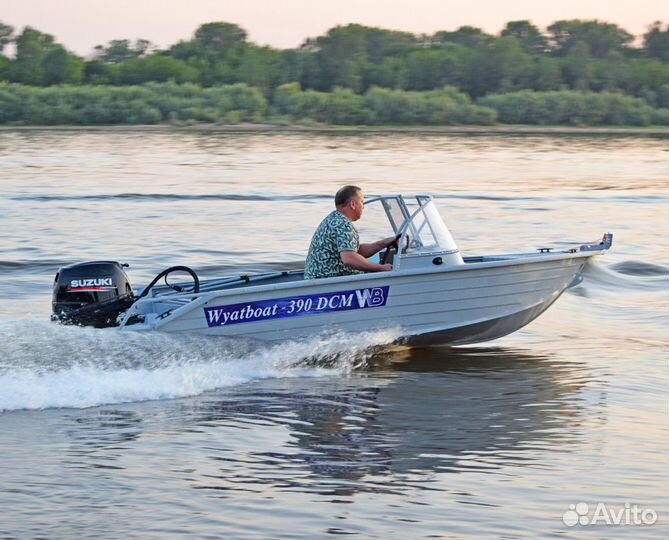 Новая алюминиевая моторная лодка Wyatboat 390 DCM