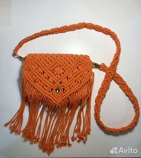 Сумка плетеная макраме