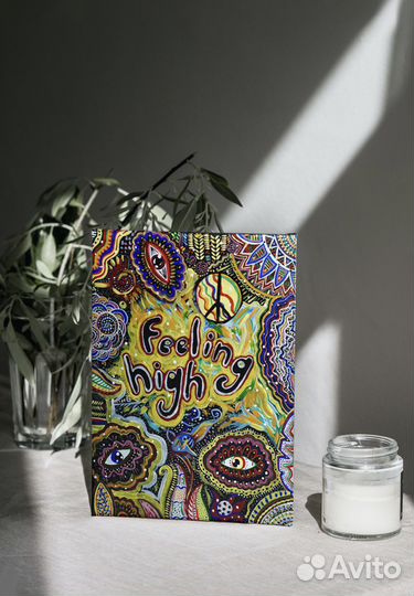 Картина акрилом на холсте Feeling high