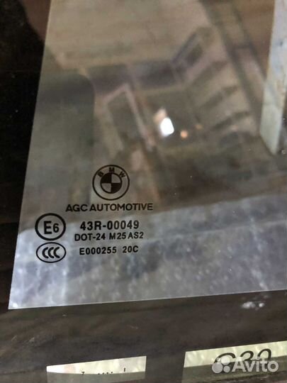 Bmw5 G30 Стекло двери заднее левое форточка