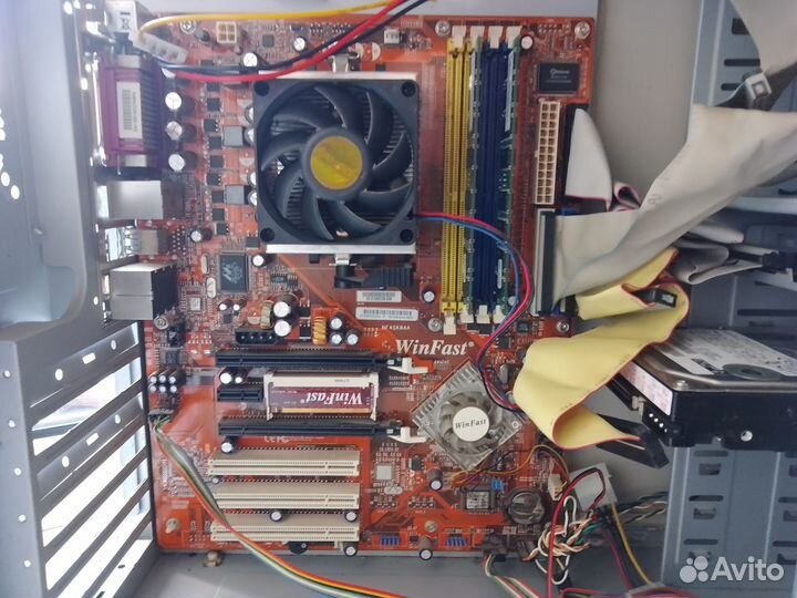 Мать+проц+корпус+жесткий+кулер