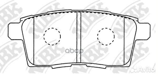 Колодки тормозные дисковые mazda CX-7 2.3 2006
